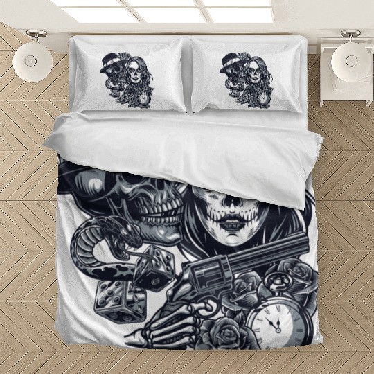 Chicano Street Art Graphic Bedding Sets