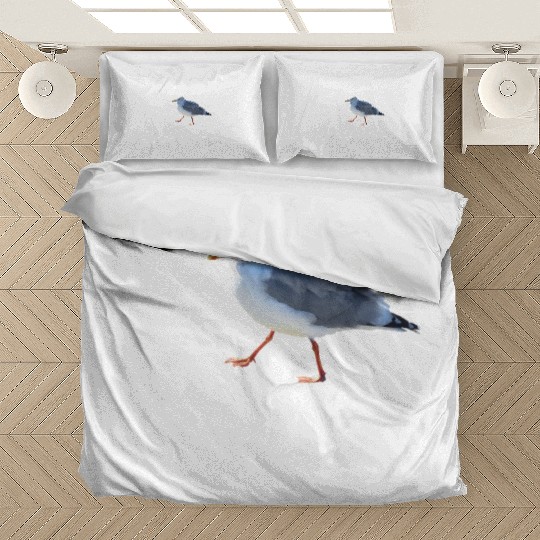 sun sea atlantic coast seagull holidays bird shit Bedding Sets
