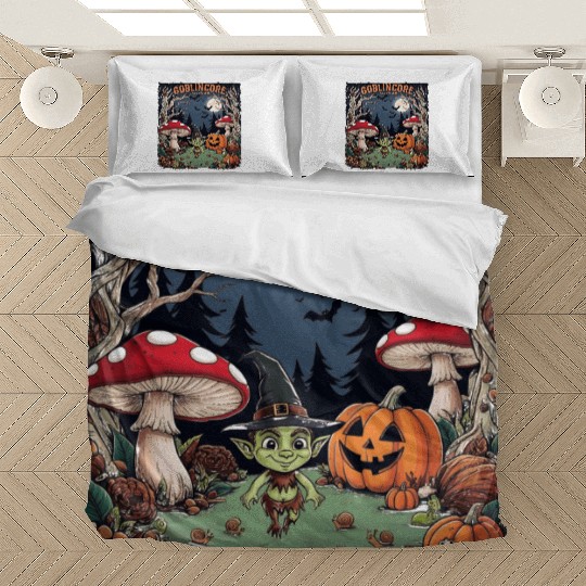 Halloween goblincore enchanted forest goblin Bedding Sets