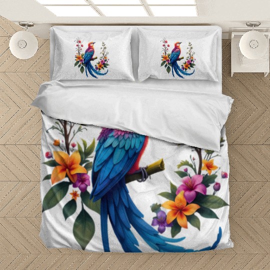 Fantastical Bird Of Paradise Painting Bedding Sets