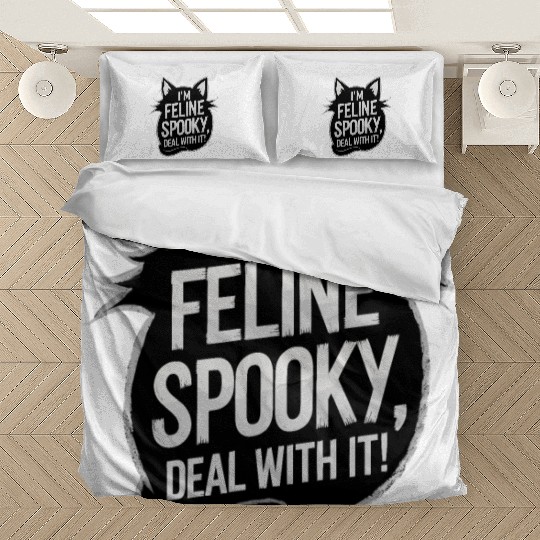 I’m Feline Spooky Cat Halloween Saying Bedding Sets