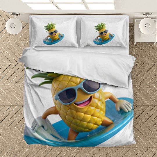 Pineapple Surfer Bedding Sets