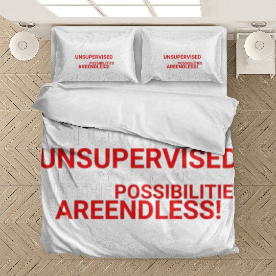 I'm Currently Unsupervised Novelty Graphic Sarcast Bedding Sets