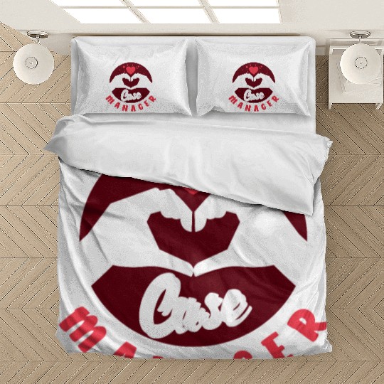 Professional Case Manager Design Heart Hands Bedding Sets