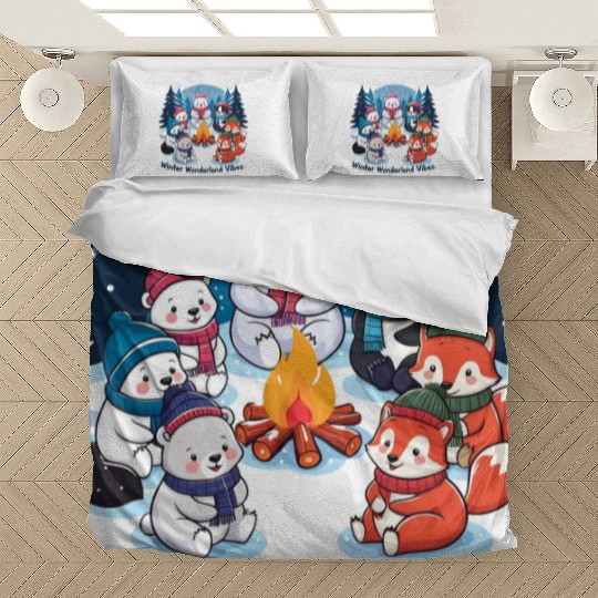 Winter wonderland vibes Bedding Sets