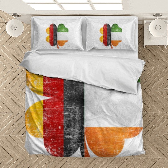 German Irish Shamrock Germany Ireland Flag Bedding Sets