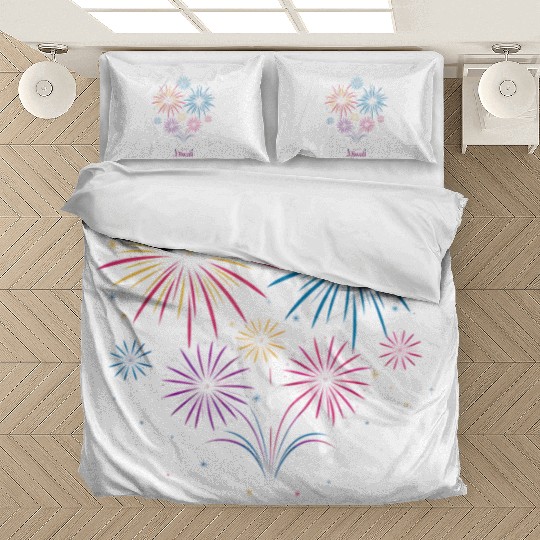 Joyous Fireworks for Diwali Festival Bedding Sets