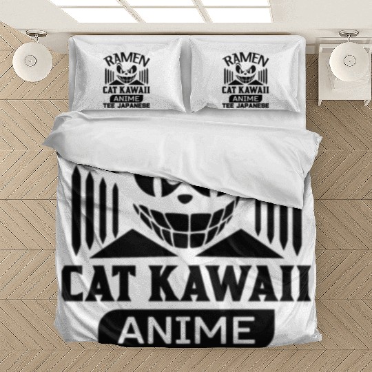 Ramen Cat Kawaii Anime Bedding Sets Japanese