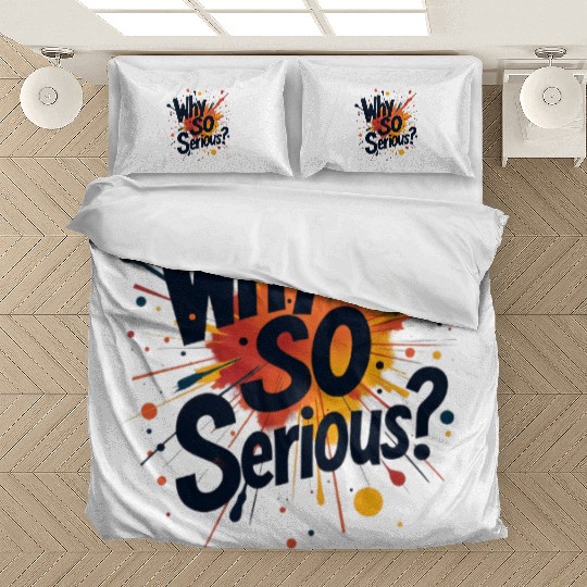 Why So Serious Chaotic Abstract Art Bedding Sets