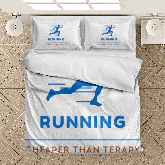 Running: Cheaper Than Therapy Fitness Running Bedding Sets