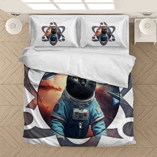 Space Cat Science Bedding Sets