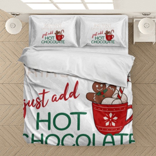 Data Scientist xmas just add hot Chocolate Bedding Sets