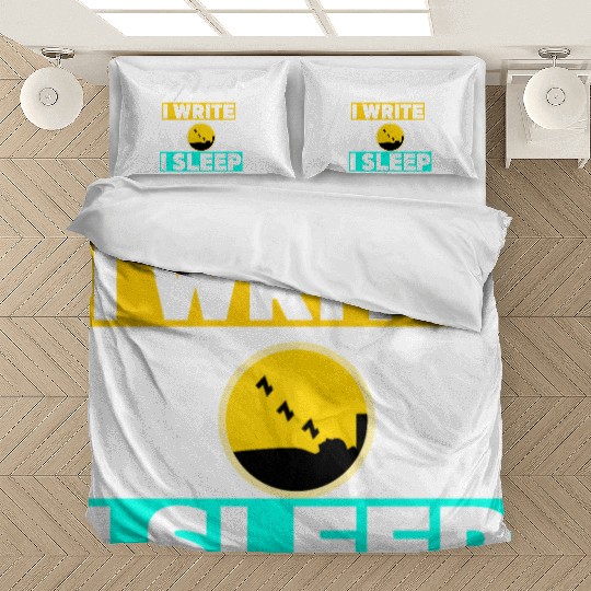 I Write I Sleep Funny Crime Writing Bedding Sets