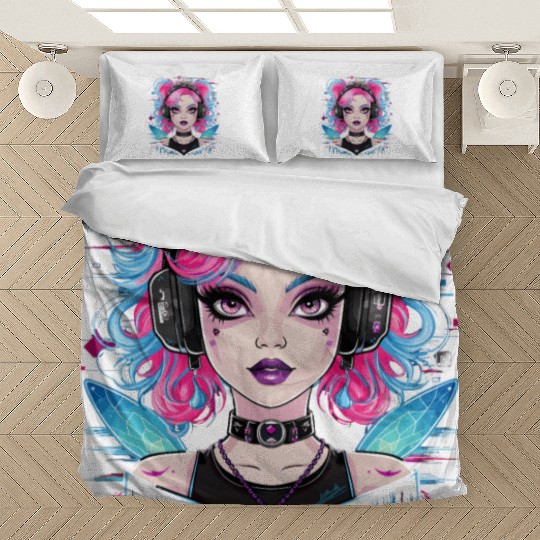 Cute with Headphones for a Cat Owner Bedding Sets