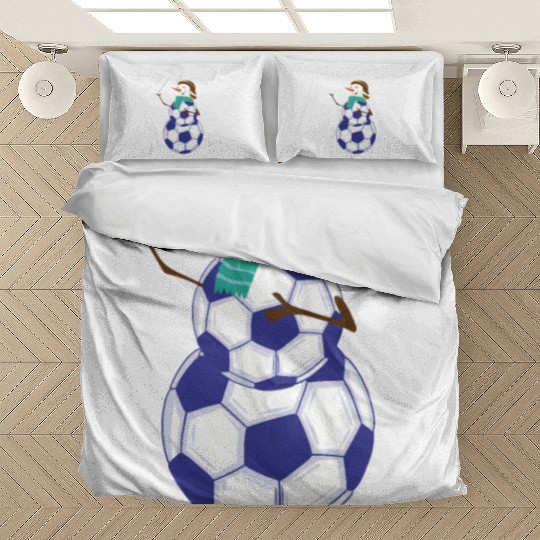 Snowman Soccer Winter Wonderland Fun Bedding Sets
