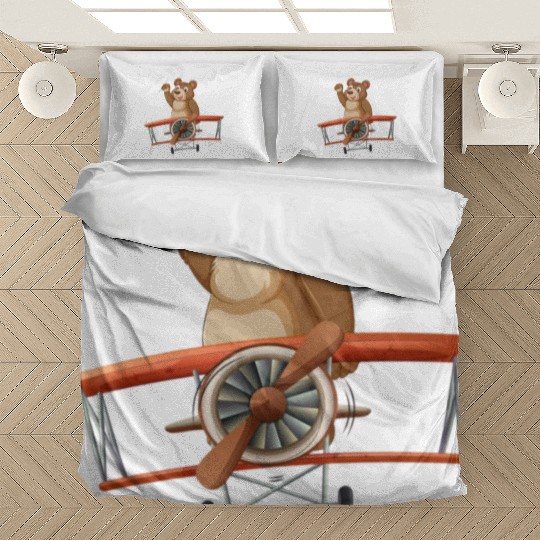 Pooh train encounter Bedding Sets