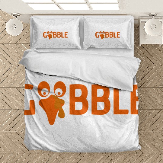 GOBBLE TURKEY PODIATRIST FUNNY THANKSGIVING Bedding Sets