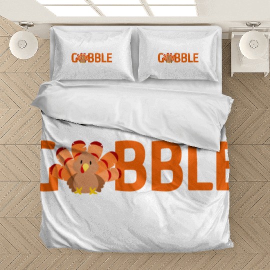 GOBBLE TURKEY PODIATRIST FUNNY THANKSGIVING Bedding Sets