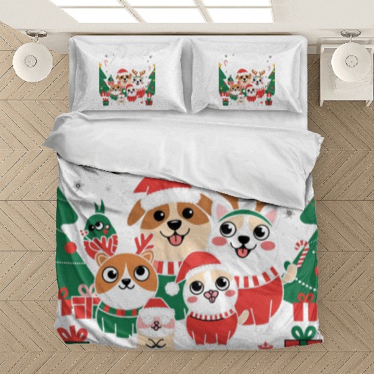 Pawliday Cheer Squad - Festive Pet Lover Christmas Bedding Sets