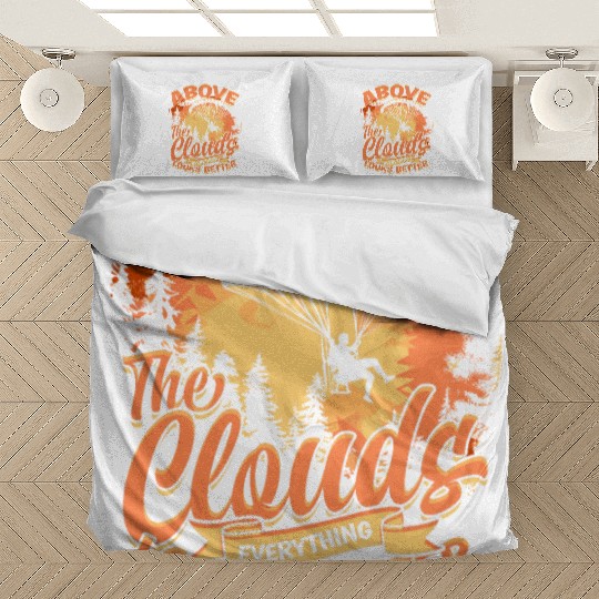 Paramotoring Paramotor Above The Clouds Bedding Sets