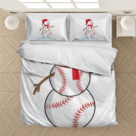 Baseball Snowman Bedding Sets