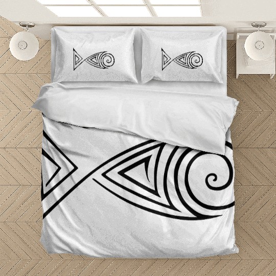 Zentangle stylized fish Bedding Sets