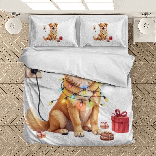 COOL CHRISTMAS DOG png1 Bedding Sets