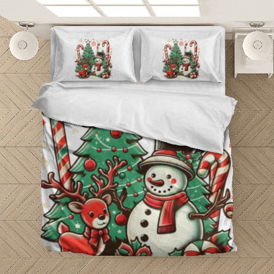 Vintage Christmas Cheer Bedding Sets