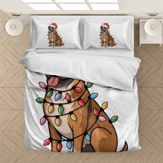 Cane Corso Christmas Lights Xmas Dogs Gifts Bedding Sets