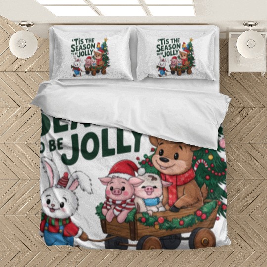 Merry Christmas, Christmas tree retro Bedding Sets