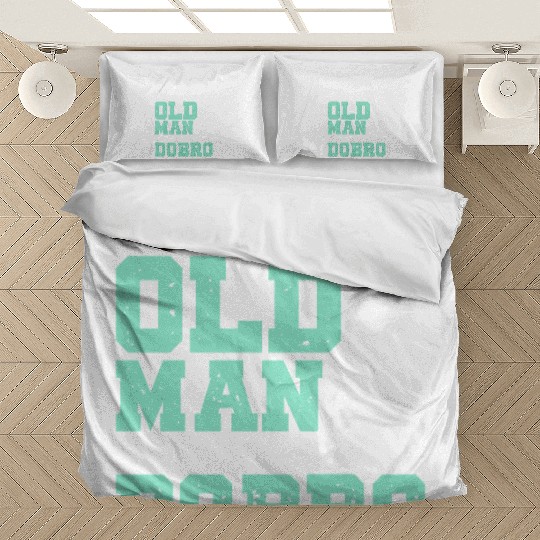 Never underestimate an old man with a Dobro Bedding Sets