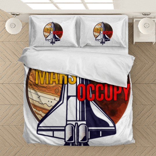 Mars Occupy -Rocket & Planet Space Design Bedding Sets