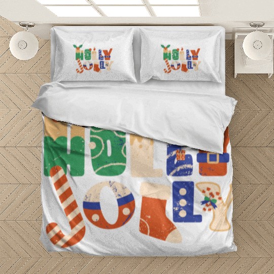 Playful Textured Holly Jolly Bedding Sets