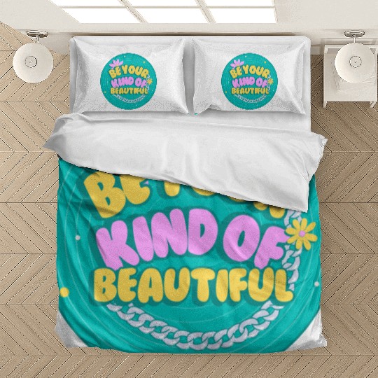Green and Yellow Creative Retro Quotes Bedding Sets