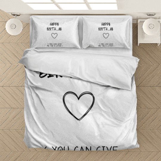 Bday Gift for Husband Boyfriend - Happy Birthday Bedding Sets