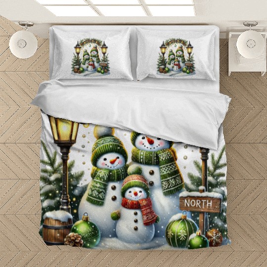 Snowman Christmas, Merry Christmas Bedding Sets