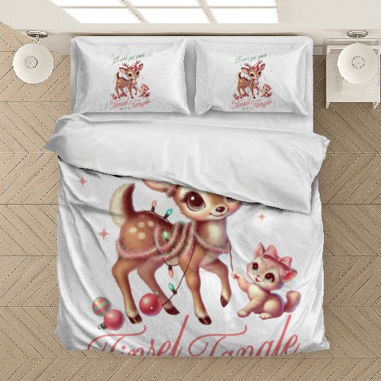 Don t Get Your Tinsel in a Tangle, Merry Christmas Bedding Sets