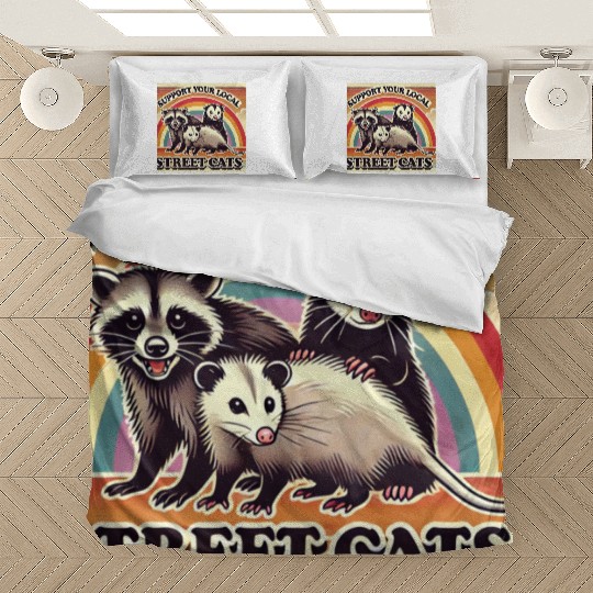 Support Your Local Street Cats Bedding Sets