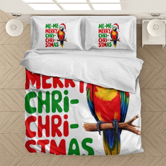 FUNNY XMAS PIRROT png2 Bedding Sets