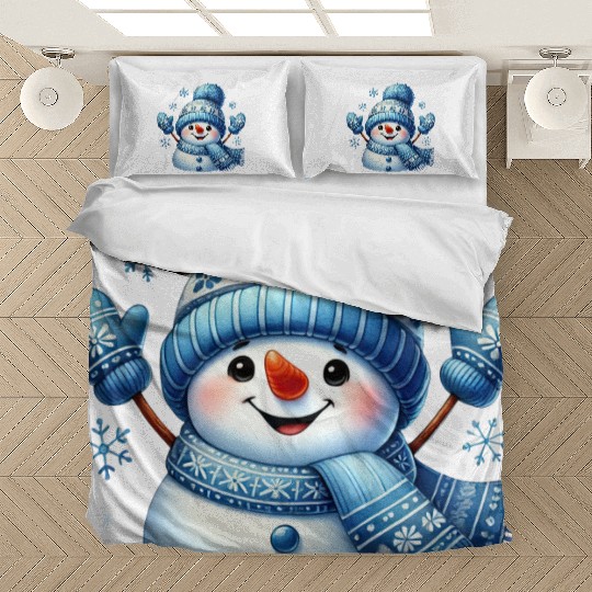 Snowman Christmas, Merry Christmas Bedding Sets
