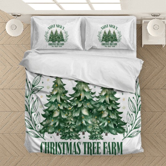 SAINT NICKS CHRISTMAS TREE FARM Bedding Sets