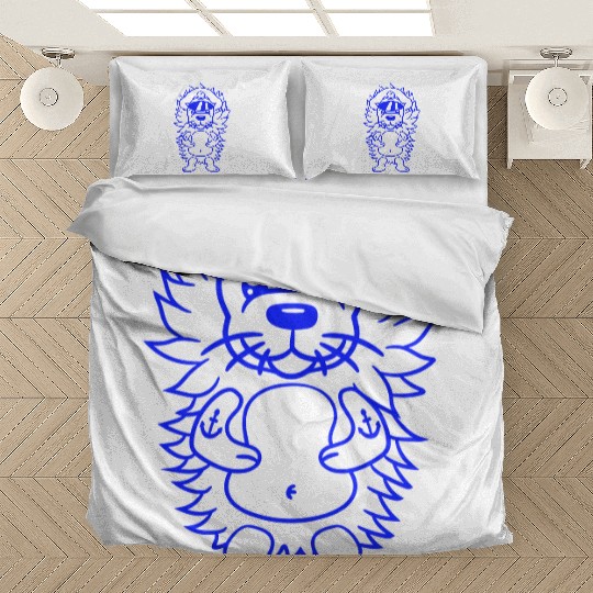 Funny Little Hedgehog Fall Captain Cute Sweet Fun Bedding Sets