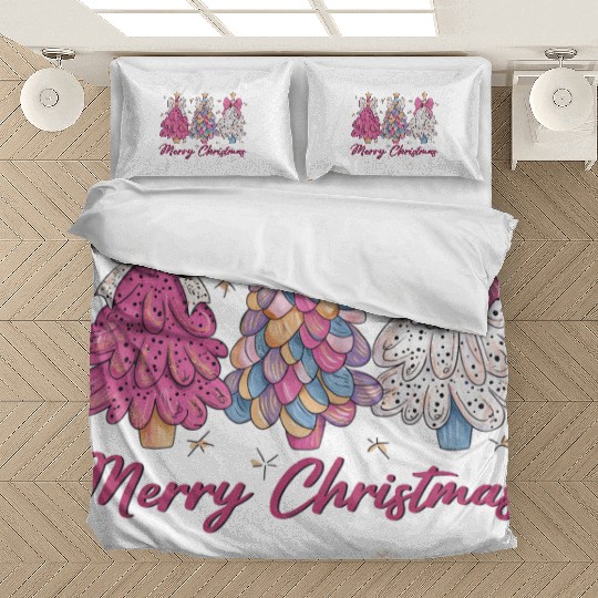 Merry Christmas, Christmas Retro Bedding Sets