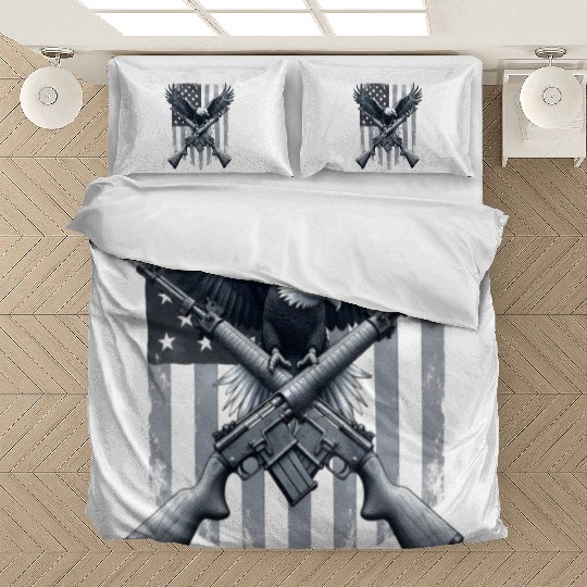 US Flag with Eagle Bedding Sets