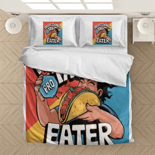 Great gift idea funny quote graphic design Tacos Bedding Sets