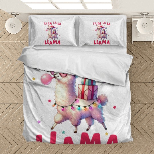 Fa La La La Llama, Merry Christmas Bedding Sets
