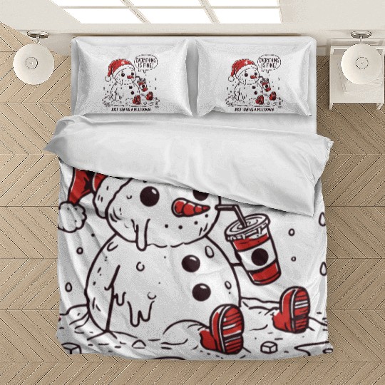 I m Having A Meltdown Funny Snowman Bedding Sets