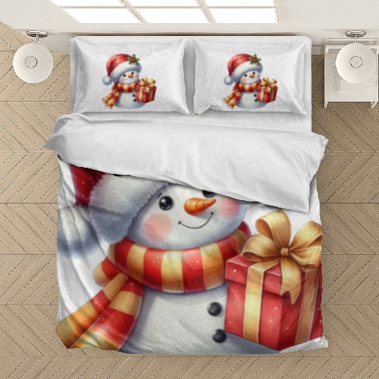 Snowman Christmas, Cute Christmas, Christmas Bedding Sets