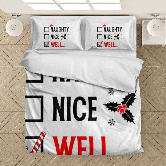 Naughty or Nice Funny Christmas Bedding Sets