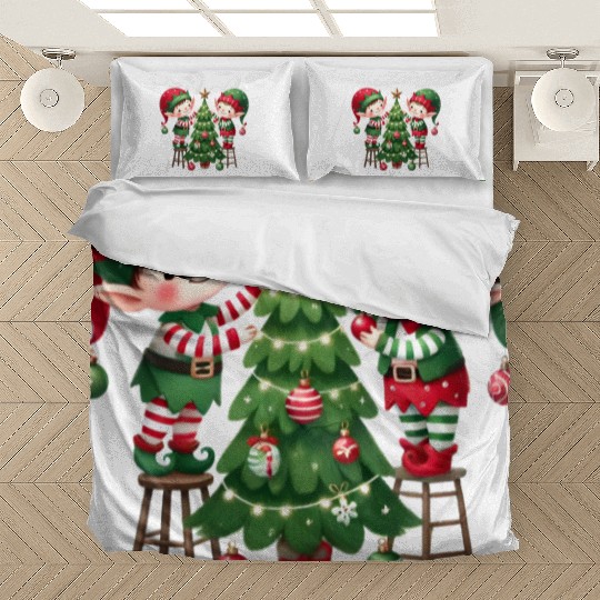 Merry christmas, Christmas Retro Bedding Sets